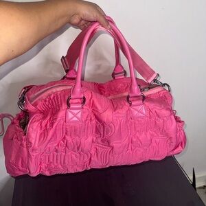 Y2k Juicy Couture Pink Duffle Tote Bag Daydreamer